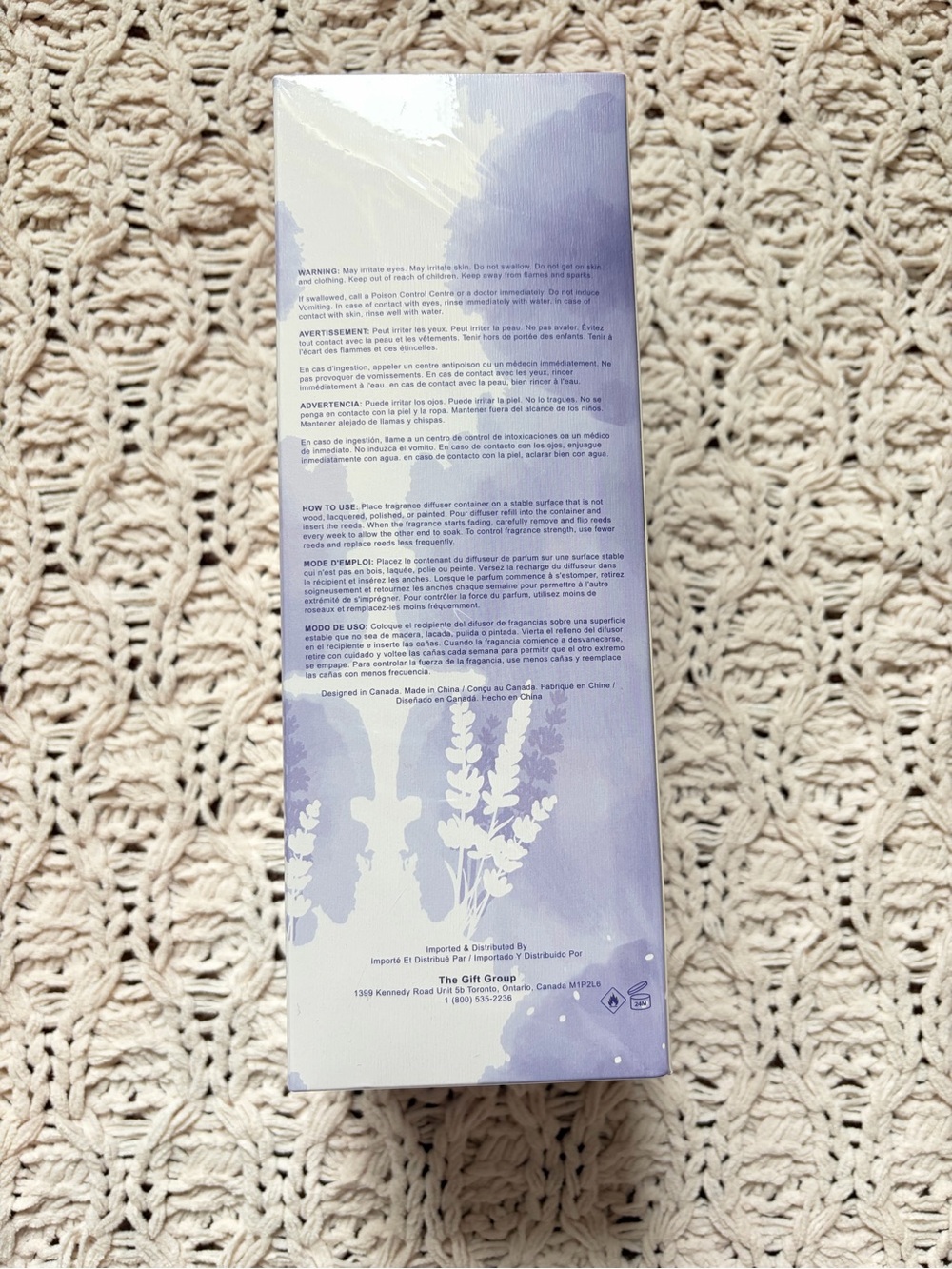 NWT - Evergarden Fresh Lavendar Fragrance Diffuser Set - 300 ML - Picture 3 of 5